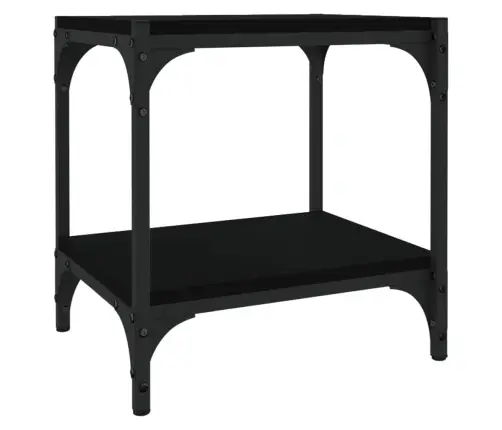 Tv Galdiņš, Melns, 40X33X41 Cm, Inženierijas Koks, Tērauds Vidaxl