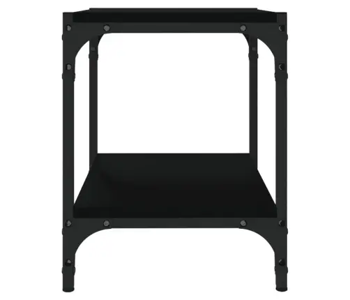 Tv Galdiņš, Melns, 40X33X41 Cm, Inženierijas Koks, Tērauds Vidaxl