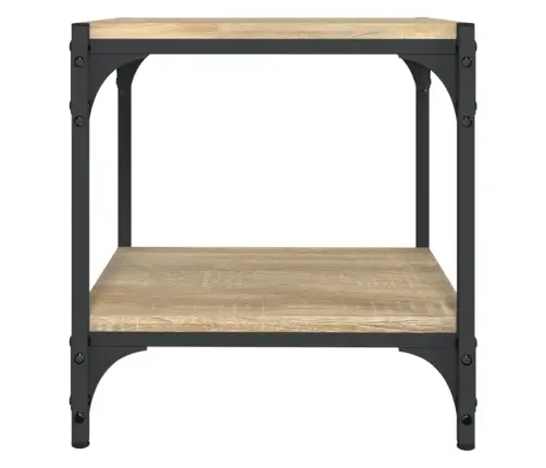 Tv Galdiņš, Koka Krāsa, 40X33X41 Cm, Inženierijas Koks, Tērauds Vidaxl Tv Galdiņš, Koka Krāsa, 40X33X41 Cm, Inženierijas Koks, Tērauds Vidaxl