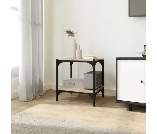 Tv Galdiņš, Koka Krāsa, 40X33X41 Cm, Inženierijas Koks, Tērauds Vidaxl Tv Galdiņš, Koka Krāsa, 40X33X41 Cm, Inženierijas Koks, Tērauds Vidaxl