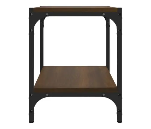 Tv Galdiņš, Koka Krāsa, 40X33X41 Cm, Inženierijas Koks, Tērauds Vidaxl Tv Galdiņš, Koka Krāsa, 40X33X41 Cm, Inženierijas Koks, Tērauds Vidaxl