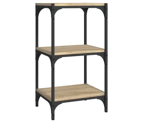 Grāmatplaukts, Ozola, 40X33X70,5 Cm, Inženierijas Koks, Tērauds Vidaxl