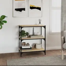 Raamatukapp, Sonoma Tamm, 60 X 33 X 70,5 cm Tehispuit Ja Teras