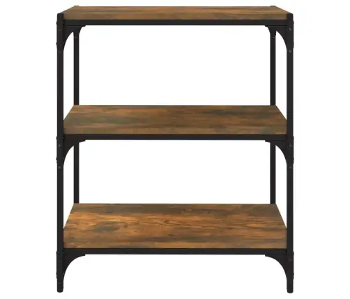 Raamatukapp, Suitsutamm, 60 X 33 X 70,5 cm Tehispuit Ja Teras Raamatukapp, Suitsutamm, 60 X 33 X 70,5 cm Tehispuit Ja Teras