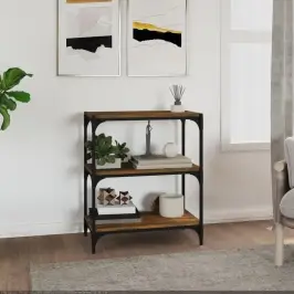 Raamatukapp, Suitsutamm, 60 X 33 X 70,5 cm Tehispuit Ja Teras