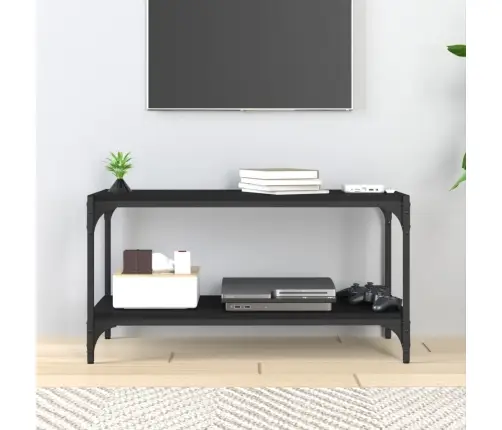 Tv Galdiņš, Melns, 80X33X41 Cm, Inženierijas Koks Vidaxl