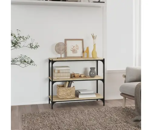 Raamatukapp, Sonoma Tamm, 80 X 33 X 70,5 cm Tehispuit Ja Teras