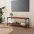 Tv Spintelė, Dūminio Ąžuolo, 100X33X41cm Mediena Ir Plienas