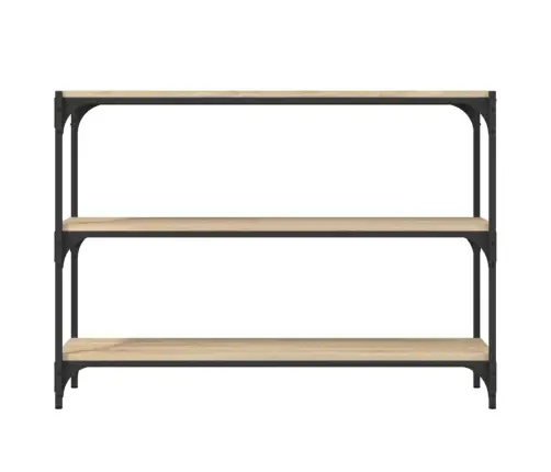 Grāmatplaukts, Ozola, 100X33X70,5Cm, Inženierijas Koks, Tērauds Vidaxl