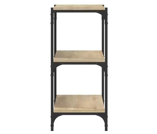 Grāmatplaukts, Ozola, 100X33X70,5Cm, Inženierijas Koks, Tērauds Vidaxl