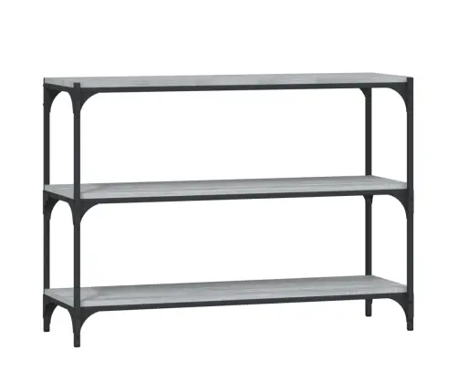 Plaukts, Pelēks, 100X33X70,5 Cm, Inženierijas Koks, Tērauds Vidaxl