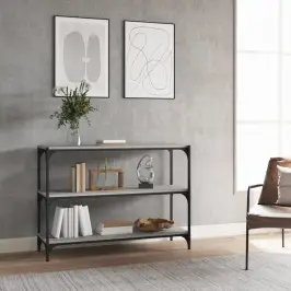 Raamatukapp, Hall Sonoma, 100X33X70,5 cm Tehispuit Ja Teras