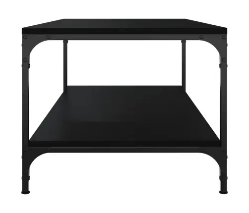 Kavos Staliukas, Juodos Spalvos, 100X50X40cm Apdirbta Mediena