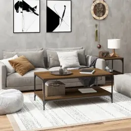 Kafijas Galdiņš, Ozola Krāsa, 100X50X40 Cm, Inženierijas Koks Vidaxl