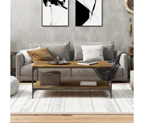 Kafijas Galdiņš, Ozola Krāsa, 80X50X40 Cm, Inženierijas Koks Vidaxl