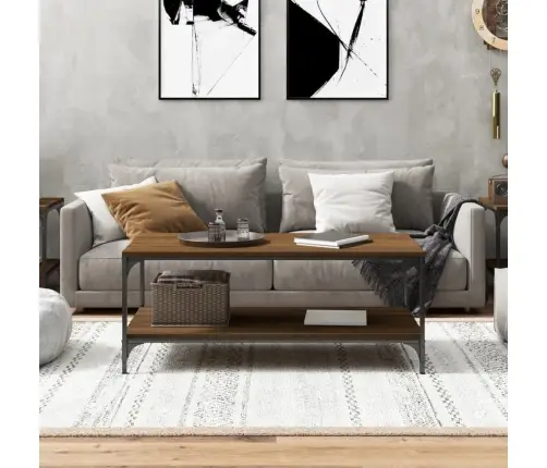 Kafijas Galdiņš, Ozola Krāsa, 80X50X40 Cm, Inženierijas Koks Vidaxl