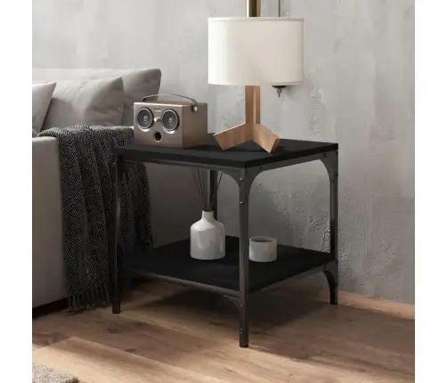 Galdiņš, Melns, 40X40X40 Cm, Inženierijas Koks Vidaxl