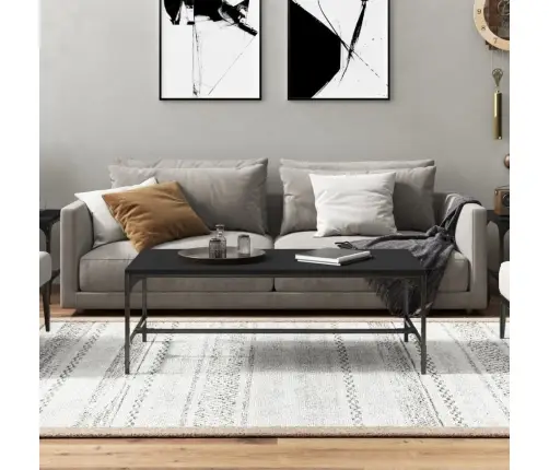 Kavos Staliukas, Juodas, 100X50X35cm Apdirbta Mediena