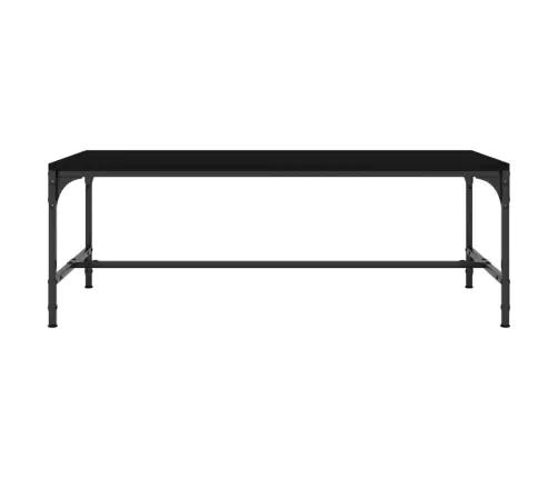 Kavos Staliukas, Juodas, 100X50X35cm Apdirbta Mediena