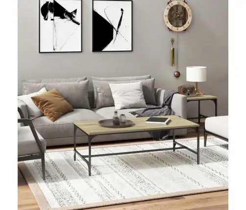 Kafijas Galdiņš, Ozola Krāsa, 100X50X35 Cm, Inženierijas Koks Vidaxl