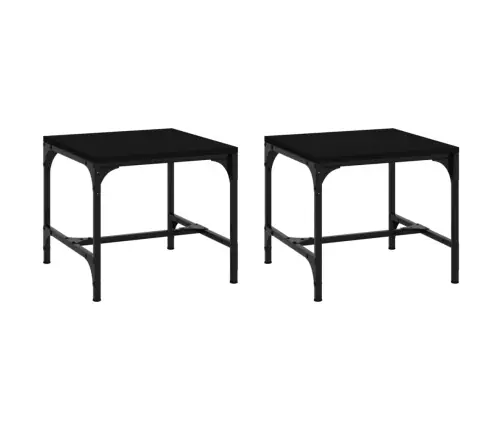 Galdiņi, 2 Gab., Melni, 40X40X35 Cm, Inženierijas Koks Vidaxl Galdiņi, 2 Gab., Melni, 40X40X35 Cm, Inženierijas Koks Vidaxl