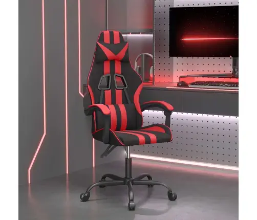 Pööratav Mänguritool, Must Ja Punane, Kunstnahk