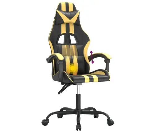 Pööratav Mänguritool, Must Ja Kuldne, Kunstnahk