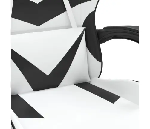 Datorspēļu Krēsls, Balta Un Melna Mākslīgā Āda Vidaxl