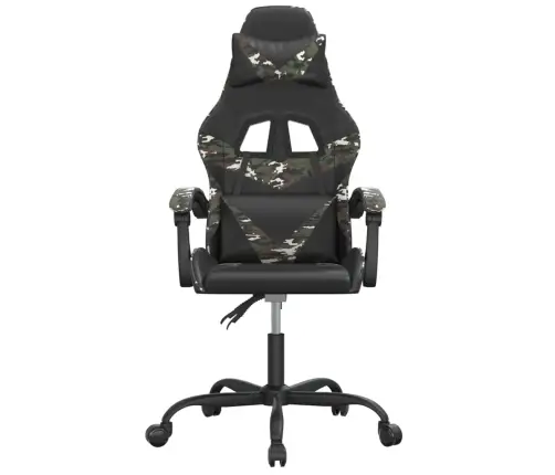 Pööratav Mänguritool, Must Ja Kamuflaaž, Kunstnahk