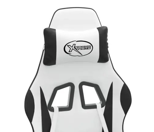 Datorspēļu Krēsls, Balta Un Melna Mākslīgā Āda Vidaxl