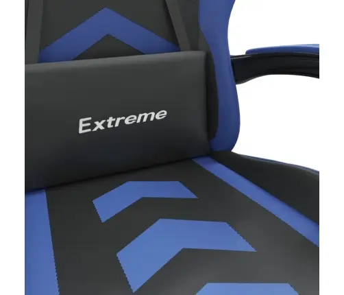 Datorspēļu Krēsls, Melna Un Zila Mākslīgā Āda Vidaxl