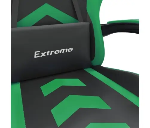 Pööratav Mänguritool, Must Ja Roheline, Kunstnahk