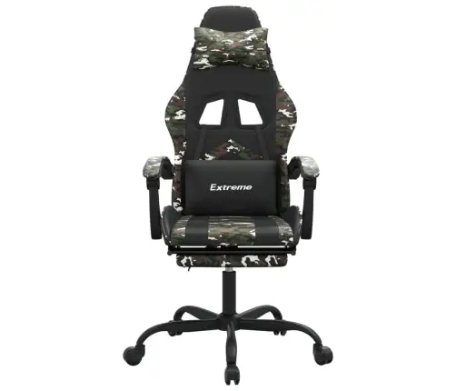 Datorspēļu Krēsls, Melna Un Kamuflāžas Mākslīgā Āda Vidaxl