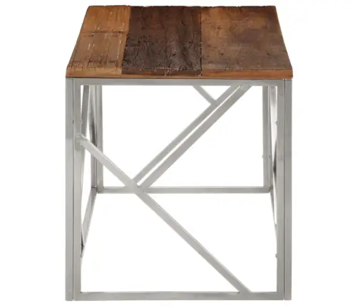 Kafijas Galdiņš, Sudrabains Nerūsējošs Tērauds, Gulšņu Koks Vidaxl