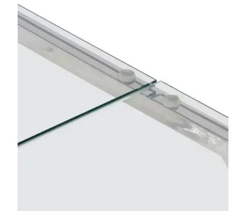 Kafijas Galdiņš, Sudrabains, Nerūsējošs Tērauds, Rūdīts Stikls Vidaxl