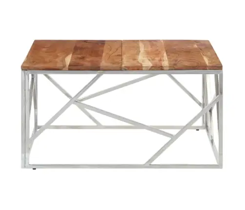 Kafijas Galdiņš, Nerūsējošs Tērauds, Akācijas Masīvkoks Vidaxl