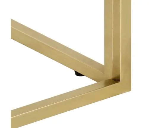 Kohvilaud, Kuldne, Roostevaba Teras Ja Akaatsiapuit Kohvilaud, Kuldne, Roostevaba Teras Ja Akaatsiapuit