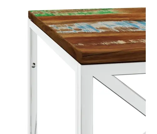 Kavos Staliukas, Nerūdijantis Plienas Ir Perdirbta Mediena Kavos Staliukas, Nerūdijantis Plienas Ir Perdirbta Mediena