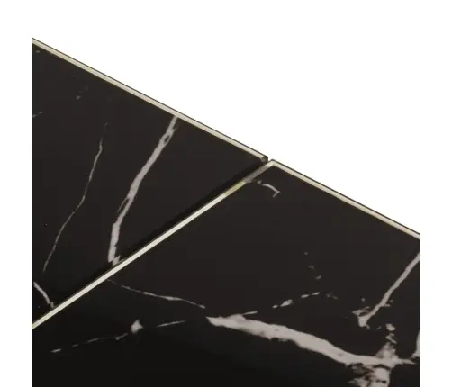 Kafijas Galdiņš, Zelta Krāsā, Nerūsējošs Tērauds, Rūdīts Stikls Vidaxl