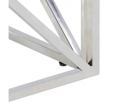 Kafijas Galdiņš, Nerūsējošs Tērauds Un Pārstrādāts Masīvkoks Vidaxl