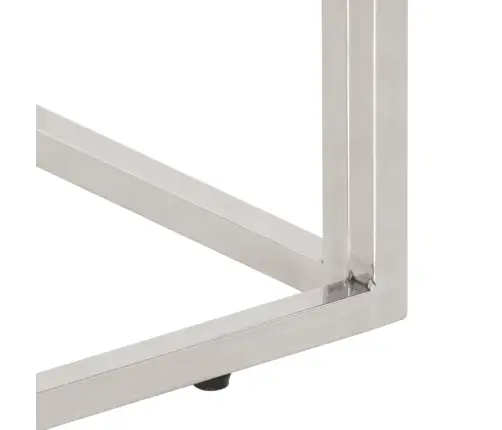 Konsoollaud, Hõbedane, Roostevaba Teras Ja Akaatsiapuit