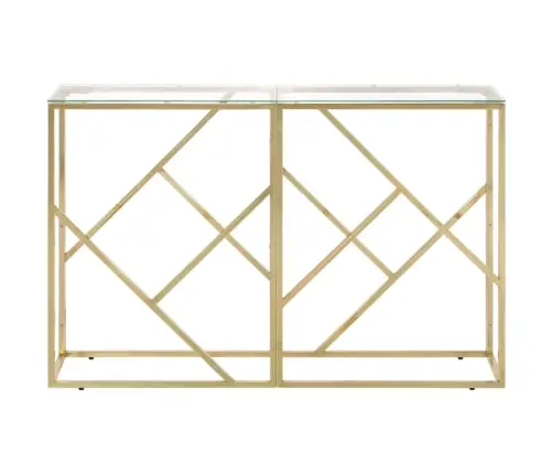 Konsolinis Staliukas, Auksinis, Plienas Ir Grūdintas Stiklas