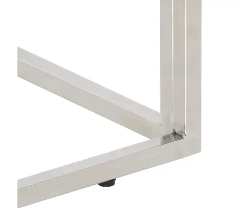 Konsoollaud, Hõbedane, Roostevaba Teras Ja Akaatsiapuit