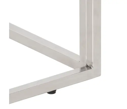 Konsoollaud, Hõbedane, Roostevaba Teras Ja Taastatud Puit