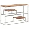 Konsoles Galds, Nerūsējošs Tērauds, Akācijas Masīvkoks Vidaxl
