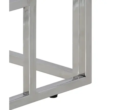 Konsoollaud, Hõbedane, Roostevaba Teras Ja Taastatud Puit