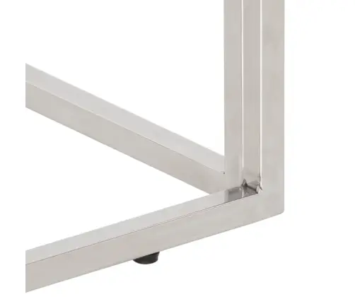 Kavos Staliukas, Sidabrinis, Nerūdijantis Plienas Ir Akacija Kavos Staliukas, Sidabrinis, Nerūdijantis Plienas Ir Akacija