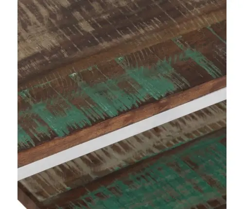 Kafijas Galdiņš, Nerūsējošs Tērauds Un Pārstrādāts Masīvkoks Vidaxl