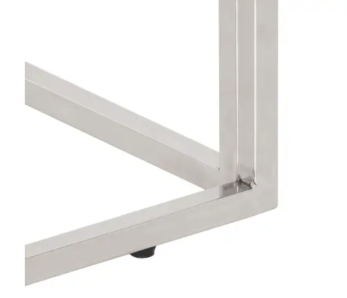 Kafijas Galdiņš, Nerūsējošs Tērauds Un Pārstrādāts Masīvkoks Vidaxl