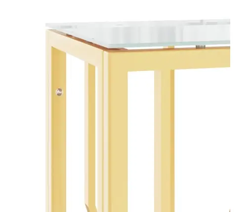 Konsoles Galdiņš, 70X30X70 Cm, Nerūsējošs Tērauds Un Stikls Vidaxl